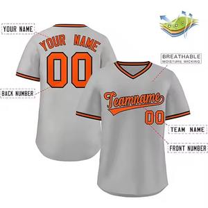 Camiseta de Béisbol Personalizada por Sublimación, Uniforme Transpirable de Poliéster para Hombre, Camiseta de Softbol con Bordado y Estampado en Blanco para la Venta - Product Image 6