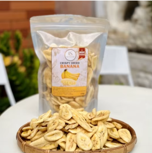 Chips de banane séchées en tranches, naturelles, jaunes, enrobées de sucre, transformées par lyophilisation, origine Vietnam, en vrac, douces, sucrées, saines - Product Image 2