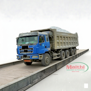 Báscula para camiones de 120 toneladas directa de fábrica, plataforma de 18x3.2m, 8 celdas de carga QS-A, pantalla LCD, báscula de pesaje personalizable - Product Image 1