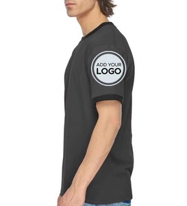 Wholesale Regular Fit Men's <b>T</b>-<b>Shirts</b> Custom Front Logo 100% <b>Polyester</b> Eco-Friendly 180g Short Sleeve Sublimation Printing - Product Image 1