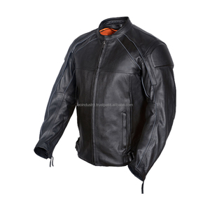 Chaqueta de mezclilla para motociclismo de invierno, personalizada, de alta calidad, con cremallera, cuello alto, impermeable, a prueba de viento, con bolsillos laterales, al por mayor - Product Image 4