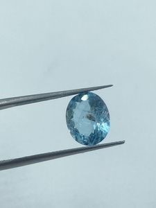Piedra Preciosa de Aguamarina Natural de Alta Calidad, Color Azul Cielo, 2.50 Quilates, 9x11 mm, para Exportación, Piedra Suelta, Suministro de Fábrica, Nueva Llegada - Product Image 4