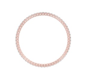 OEM 9K Yellow/White/<b>Rose</b> <b>Gold</b> Lab Grown Diamond Tennis <b>Bangle</b> Bracelet for Women-Luxury Gift Rhodium Plated IGI Certified - Product Image 2