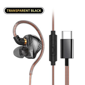 Écouteurs filaires HiFi 3,5 mm détachables à double dynamique avec basses pour la surveillance stéréo, la musique, le sport et la course à pied - Product Image 5