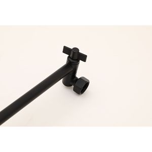 Bras d'extension de douche noir mat de 16 pouces pour améliorer vos accessoires de salle de bain - Product Image 6
