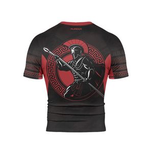 Custom OEM Unisex Rashguard UPF 50 UV Protection Sublimation Performance Fabric Compression All Over Print Wholesale OEM Factory - Product Image 4