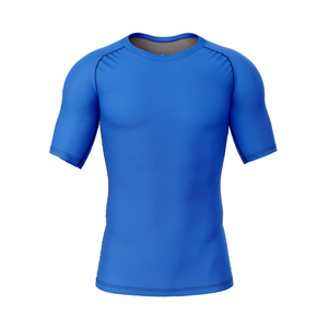 Wholesale Sublimation Printed Mma Rash Guard for Men Men's Short Sleeve Compression Surfing t Shirt <b>Rashguard</b> <b>Bjj</b> - Product Image 1