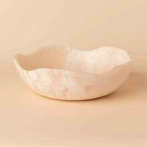 Bol en résine céramique polie pour la décoration de la maison et l'organisation de la cuisine, style classique léger FAIZA CRAFT FC-3306 - Product Image 1
