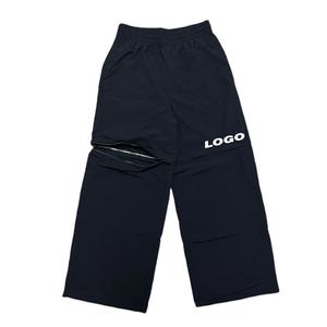 2025 vente en gros personnalisé de haute qualité Streetwear Baggy pantalons de survêtement coupe-vent en Nylon pantalon de survêtement travail Cargo pantalon hommes - Product Image 1