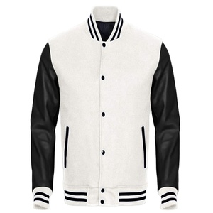 New Arrival Fashionable Custom Street Wear Wholesale High Quality <b>Sheep</b> <b>Skin</b> Dyed Solid Women Varsity <b>Jacket</b> - Product Image 4