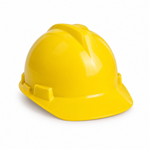 Casque de sécurité jaune en ABS de marque Karam, casque de chantier à fentes, résistant aux chocs élevés, personnalisable OEM/ODM - Product Image 4