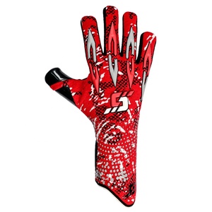 Guantes de portero de fútbol para entrenamiento al aire libre Diseño de impresión por sublimación personalizado Tela de punto y material de goma - Product Image 2