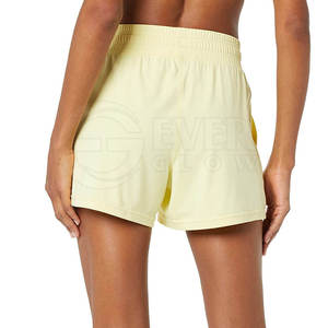Pantalones Cortos Deportivos Casuales Transpirables para Yoga, Gimnasio, Fitness, Diseño Sólido, Cintura Media, Bolsillo Elástico, 100% Algodón - Product Image 3