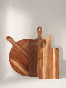 Planche à découper en bois de manguier écologique Planche de service manuelle durable pour pizza, fruits et légumes pour cuisine, restaurant et hôtel - Product Image 2