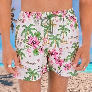 New Design <b>Men</b>’s Tropical Palm Tree Sublimation Printed Swim Shorts Quick Dry Beach <b>Trunks</b> Summer Holiday Surf and Pool Swimwear - Product Image 1
