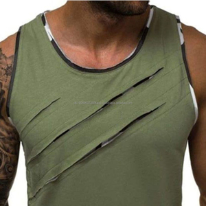 Débardeur de sport pour homme sur mesure en 3D, vêtements de sport respirants, anti-UV, séchage rapide, 100% coton - Product Image 4