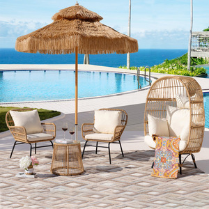 Meubles de patio en rotin, ensembles de meubles de patio en rotin pour l'extérieur, tables, chaises, canapés et chaises nid d'oiseau en rotin pour le loisir - Product Image 2