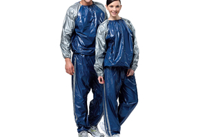 Combinaison de sauna pour homme à manches longues, taille élastique, noire et argentée, en fibre de polyéthylène, pour le fitness à domicile, toutes saisons - Product Image 3