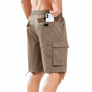 Shorts cargo légers et extensibles à séchage rapide pour hommes, couleur unie, pour activités de plein air, randonnée, bateau, voyage, pêche, usage tactique, avec fermeture éclair, vente en gros - Product Image 2