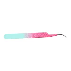 Pinzas Quirúrgicas de Precisión Morje para Pestañas, Acero Inoxidable, Punta Lisa, 10 mm, Mango con Degradado Rosa, MS-ET-0007 - Product Image 3