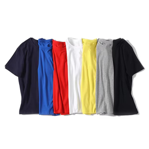 T-shirt décontracté vintage pour homme, couleur unie, coupe ample, 100 % coton, manches courtes, anti-plis, séchage rapide, écologique et respirant - Product Image 3