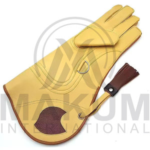 Gants de fauconnerie en cuir souple, respirants et confortables, pour la chasse au faucon. - Product Image 2