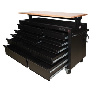Matte Black Powder Coated Steel 10 Drawer Heavy Duty Modern <b>Tool</b> <b>Cabinet</b> OEM for Garage Workshop Storage Use - Product Image 5