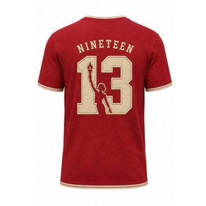 Camiseta Roja Delta Sigma Theta DST 1913 con Letras Griegas y Diseño de Antorcha, Manga Corta, Estilo Casual para Hombre - Product Image 3