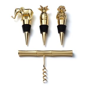 Bouchon de bouteille de vin en acier inoxydable robuste avec anneau en silicone de qualité alimentaire pour un stockage sûr du vin - Product Image 1