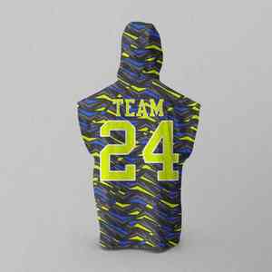 Maillots de football 7 contre 7 personnalisés haut de gamme, débardeurs à capuche de football 7 contre 7, gilets de compression pour jeunes pour le football 7V7 - Product Image 3