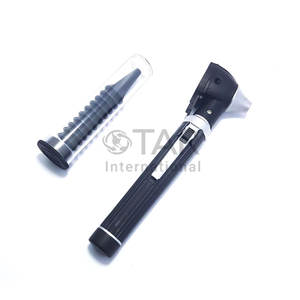 ชุดตรวจหูแบบไฟเบอร์ออปติก ขนาดพกพา สีดำ อุปกรณ์วินิจฉัยทางหู คอ จมูก แบบพกพา พร้อมไฟ LED สว่าง - Product Image 1