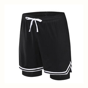 Shorts de basket-ball pour hommes personnalisés, style streetwear, légers, respirants, anti-transpiration, en mesh - Product Image 6