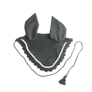 Equestrian Horse <b>Fly</b> Mask Veil Ear <b>Net</b> Bonnet Custom Logo Customized Color Size Lightweight Sports Fabric Outdoor Protection - Product Image 2