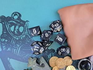 Dés en os polyédriques multi-usages de la série Adventure pour jeux de rôle professionnels D&D, accessoire de jeu en gros - Product Image 5