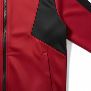 Men <b>Tracksuits</b> with Two Tone Contrast Zip Through Set, Blank Street Style With Hoodies Women Jogging Slim Fitted <b>Tracksuit</b> - Product Image 2