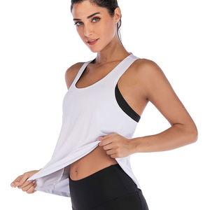 Premium Quality Wholesale Women Casual Tank <b>Tops</b> Quick Dry Breathable Eco-Friendly Cotton Polyester Gym Wear Custom Colors - Product Image 3
