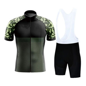 Ensemble de maillot de cyclisme unisexe de haute qualité, respirant, antibactérien, à séchage rapide, maillot à manches courtes, short, kit, uniforme de vélo de route, taille plus - Product Image 6