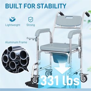 Sedia a rotelle comoda con manovella manuale ed elettrica - Costruzione in plastica e acciaio/metallo - Certificata TUV - Product Image 6
