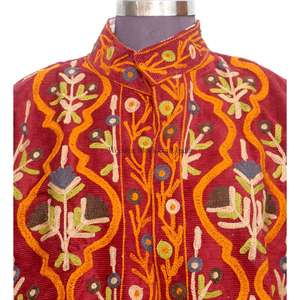 Veste Cotrise pour tous les festivals, broderie style bohème cousue à la main, manteau de festival bohème, style vintage décontracté, pour les vacances, la plage et les soirées - Product Image 2