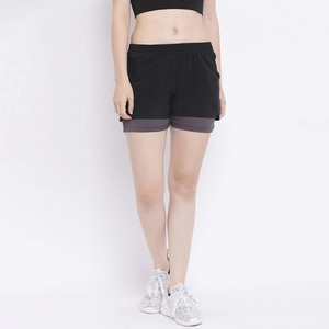 Shorts double couche pour femmes, dernier design, meilleur matériau, en vente. Meilleur fabricant et fournisseur de shorts de sport pour femmes. - Product Image 1