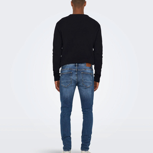 High Quality <b>Men's</b> Casual Canvas <b>Jeans</b> Pant Breathable Windproof High Waist Straight Style Solid Pattern Autumn Quick Dry - Product Image 2