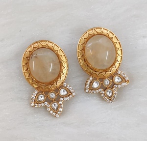 Premium Quality <b>Beautiful</b> <b>Earrings</b> Minimal Wear Suits Both Ethnic And Western Wear Perfect For Party Wear, Office Wear - Product Image 5