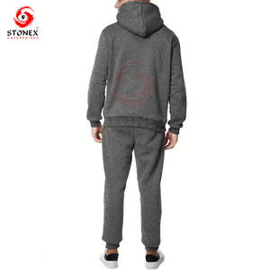 Conjuntos Deportivos de Invierno para Hombre, con Capucha, Colores Sólidos, Sudaderas Casuales de Manga Larga, Pantalones, Conjuntos de Dos Piezas, 100% Algodón Felpa - Product Image 4