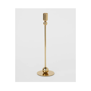 Support de bougie en laiton de luxe, porte-bougie conique en métal doré pour centres de table de mariage et décoration nordique. - Product Image 4