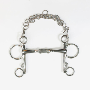 Mors de cheval en acier inoxydable avec chaîne pour équipement d'équitation ZUMA ENTERPRISES MS-TA-WMCB-002 - Product Image 1
