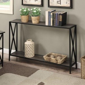 Metal <b>Console</b> <b>Table</b> Professional Furniture Reception Lobby Entryway Living Room Decorative Display Accent <b>Storage</b> <b>Table</b> - Product Image 1