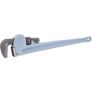 Llave de tubo recta de aluminio de alta resistencia de 36 pulgadas para plomeros, fácil de transportar y con diseño colgable para trabajos de agua - Product Image 1
