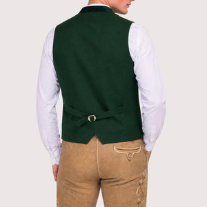 Chalecos Bávaros Tradicionales Reversibles, Transpirables, de Tela Resistente, para la Temporada de Primavera, Ropa Festiva para Hombre, Alta Calidad, Venta al Por Mayor - Product Image 3