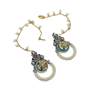 Pendientes elegantes de calidad superior Hermosas piedras se ven perfectas para el desgaste de la boda y la colección de ropa tradicional para mujeres - Product Image 6