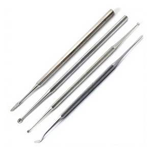 Lot de 4 outils de podologie en acier inoxydable, multifonctionnels et réutilisables, pour le soin des pieds, avec rehausseur d'ongles incarnés, lime à ongles et curette - Product Image 4